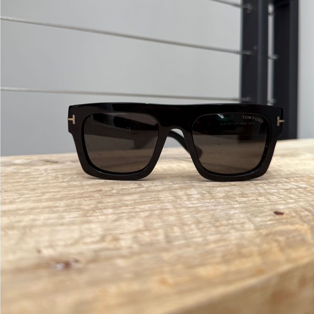 Tom Ford Fausto Black Men’s Sunglasses w/ Case Oversized Square Designer Shades - Picture 8 of 17